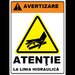 Placuta atentie la linia hidraulica